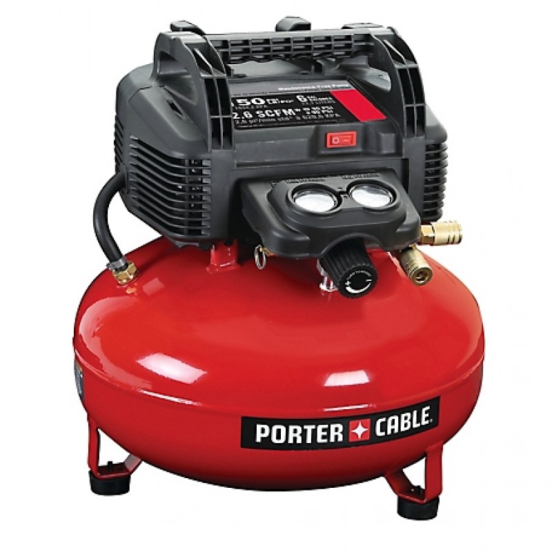 PORTER-CABLE 6 Gal. Oil-Free Pancake Air Compressor, 150 PSI PORTER-CABLE 6 Gal. Oil-Free Pancake Air Compressor, 150 PSI