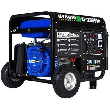 DuroMax XP12000EH 12,000-Watt 18 HP Portable Hybrid Gas Propane Generator