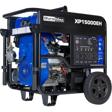 DuroMax XP15000EH 15,000-Watt V-Twin Electric Start Dual Fuel Hybrid Portable Generator