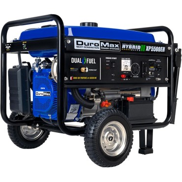 DuroMax XP5500EH 5,500-Watt 7.5 HP Electric Start Hybrid Powered Generator