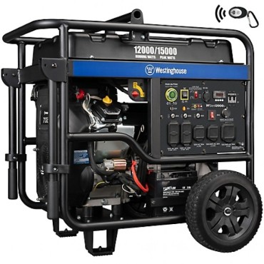 Westinghouse 15,000W Home Backup Portable Gas Generator With Electric Start & CO Sensor
