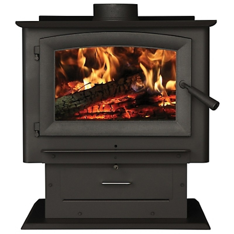 US Stove Wood-Burning Forester Pedestal Stove, For 2,000 Sq. Ft. Rooms US Stove Wood-Burning Forester Pedestal Stove, For 2,000 Sq. Ft. Rooms