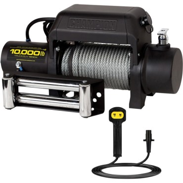 Champion Truck/SUV 12 Volt DC Powered Electric Winch Kit — 10,000-Lb. Capacity, Wire Rope Champion Truck/SUV 12 Volt DC Powered Electric Winch Kit — 10,000-Lb. Capacity, Wire Rope